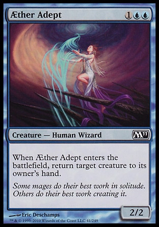 MTG: Core Set 2011 041: Aether Adept 