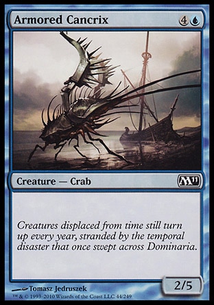 MTG: Core Set 2011 044: Armored Cancrix 