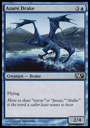 MTG: Core Set 2011 046: Azure Drake 
