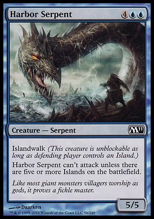 MTG: Core Set 2011 056: Harbor Serpent 