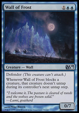 MTG: Core Set 2011 079: Wall of Frost (FOIL) 