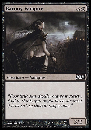 MTG: Core Set 2011 082: Barony Vampire 