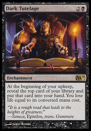 MTG: Core Set 2011 090: Dark Tutelage (FOIL) 