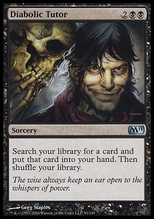 MTG: Core Set 2011 093: Diabolic Tutor 