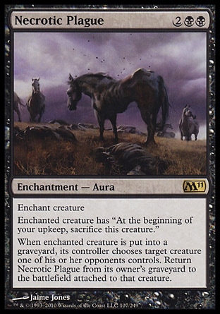 MTG: Core Set 2011 107: Necrotic Plague 