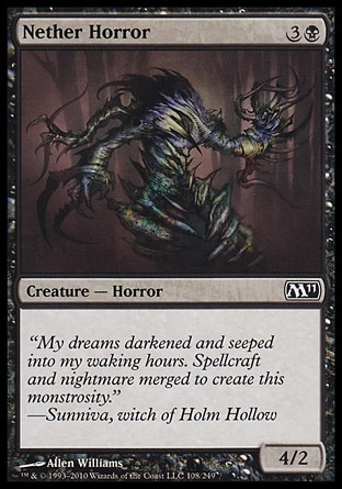 MTG: Core Set 2011 108: Nether Horror (FOIL) 
