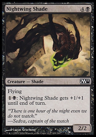 MTG: Core Set 2011 109: Nightwing Shade (FOIL) 