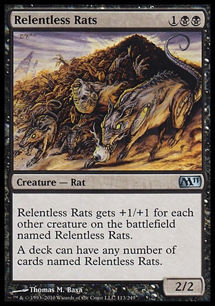 MTG: Core Set 2011 113: Relentless Rats 