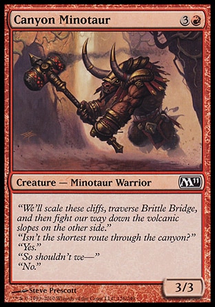 MTG: Core Set 2011 126: Canyon Minotaur 