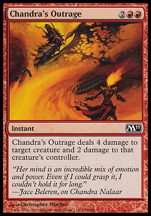 MTG: Core Set 2011 128: Chandras Outrage (FOIL) 