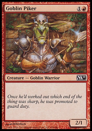MTG: Core Set 2011 142: Goblin Piker (FOIL) 