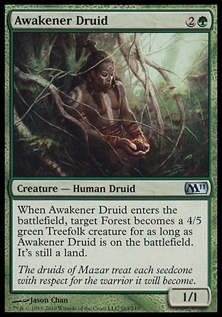 MTG: Core Set 2011 163: Awakener Druid 