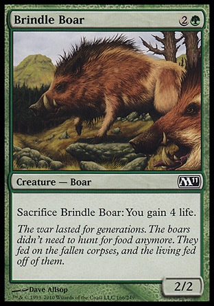 MTG: Core Set 2011 166: Brindle Boar 