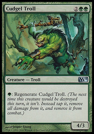 MTG: Core Set 2011 167: Cudgel Troll (FOIL) 