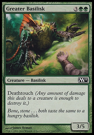 MTG: Core Set 2011 180: Greater Basilisk (FOIL) 
