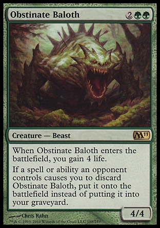 MTG: Core Set 2011 188: Obstinate Baloth 