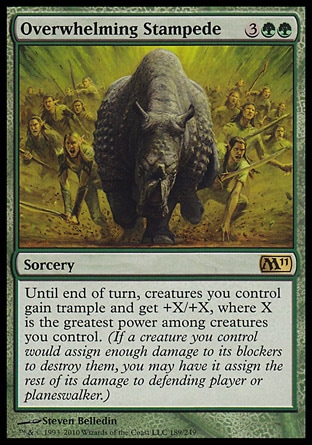 MTG: Core Set 2011 189: Overwhelming Stampede 