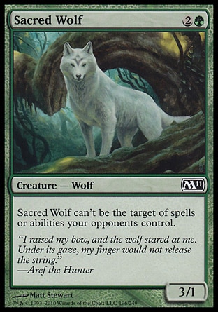 MTG: Core Set 2011 196: Sacred Wolf (FOIL) 