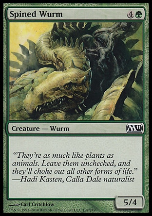 MTG: Core Set 2011 197: Spined Wurm 