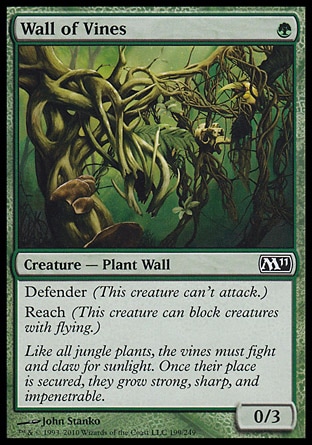 MTG: Core Set 2011 199: Wall of Vines 
