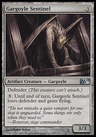 MTG: Core Set 2011 207: Gargoyle Sentinel 
