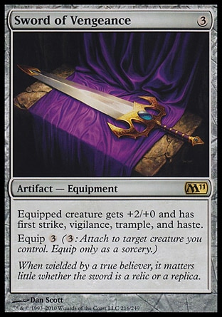 MTG: Core Set 2011 216: Sword of Vengeance 