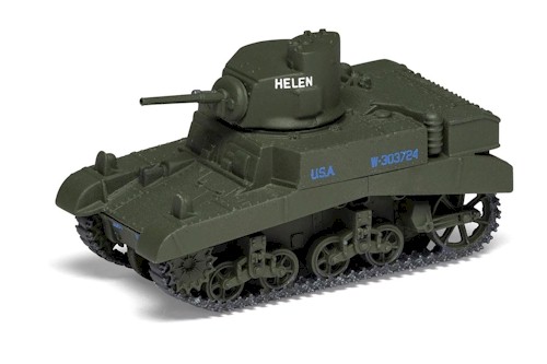 Corgi Diecast: PrePainted 1/72 Scale: M3 Stuart Tank 