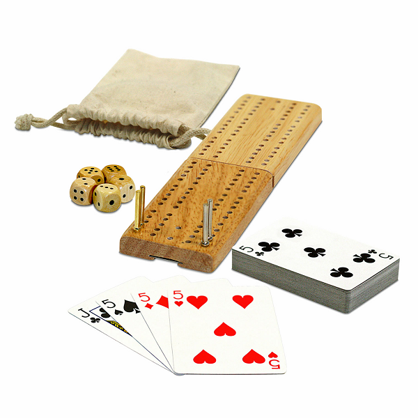 Cribbage & More, 12-IN-1, With Dice & Cards 