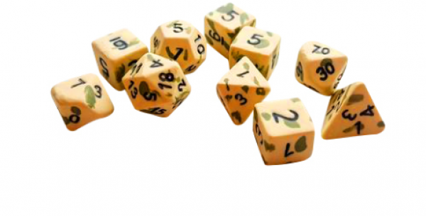 Crit Hit Ceramics (10 Dice): Ancient Oasis Extended Set 