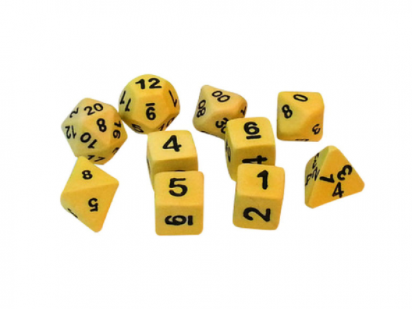 Crit Hit Ceramics (10 Dice): Ancient Scroll Extended Set 