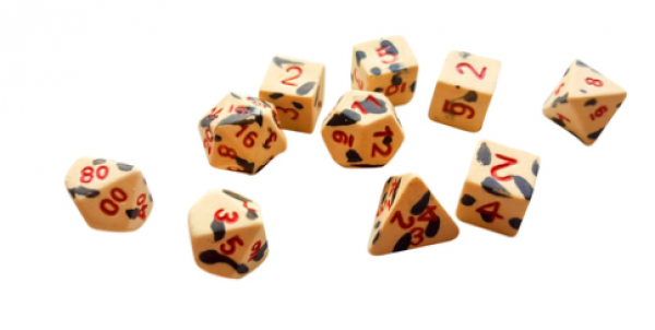 Crit Hit Ceramics (10 Dice): Assassins Ghost Extended Set 