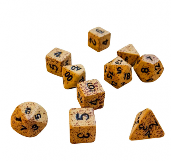 Crit Hit Ceramics (10 Dice): Sandstorm Extended Set 