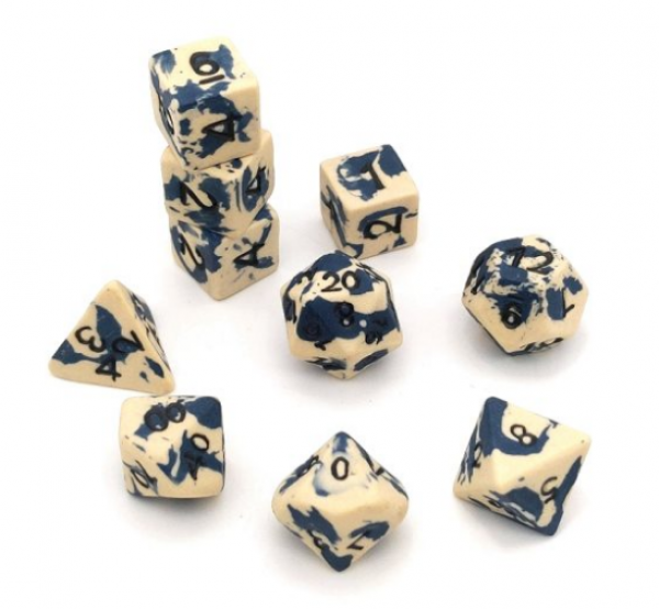 Crit Hit Ceramics (10 Dice): Stone Wash Giant Extended Set 