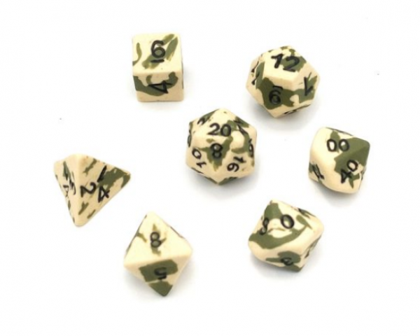 Crit Hit Ceramics (7 Dice): Ancient Oasis Standard Set 