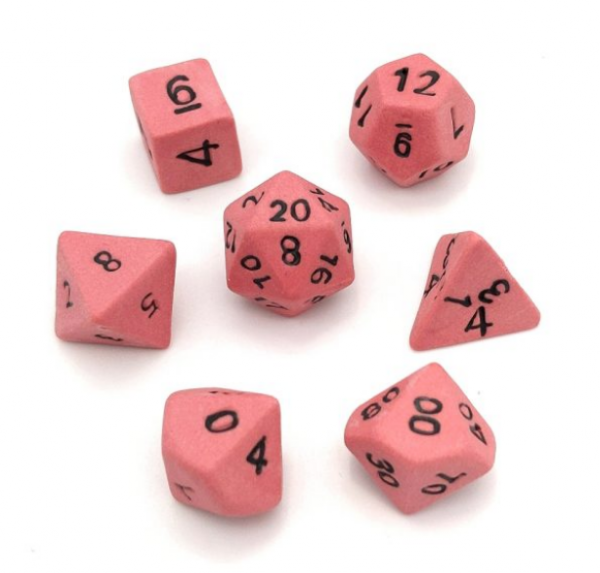 Crit Hit Ceramics (7 Dice): Pink Delight Standard Set 