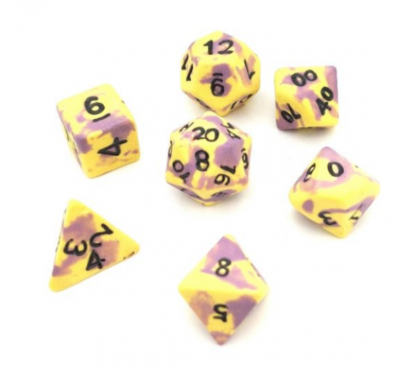 Crit Hit Ceramics (7 Dice): Psyy ONarrah Standard Set 