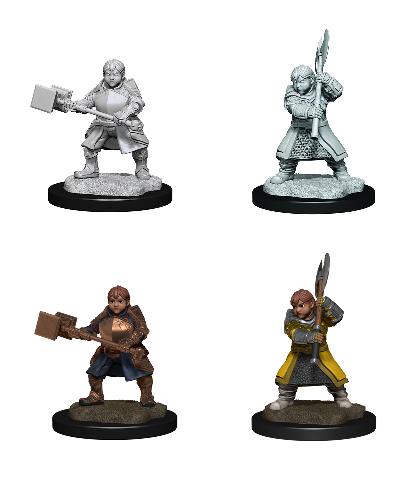 Critical Role Unpainted Minis: Dwarf Dwendalian Empire Fighter 