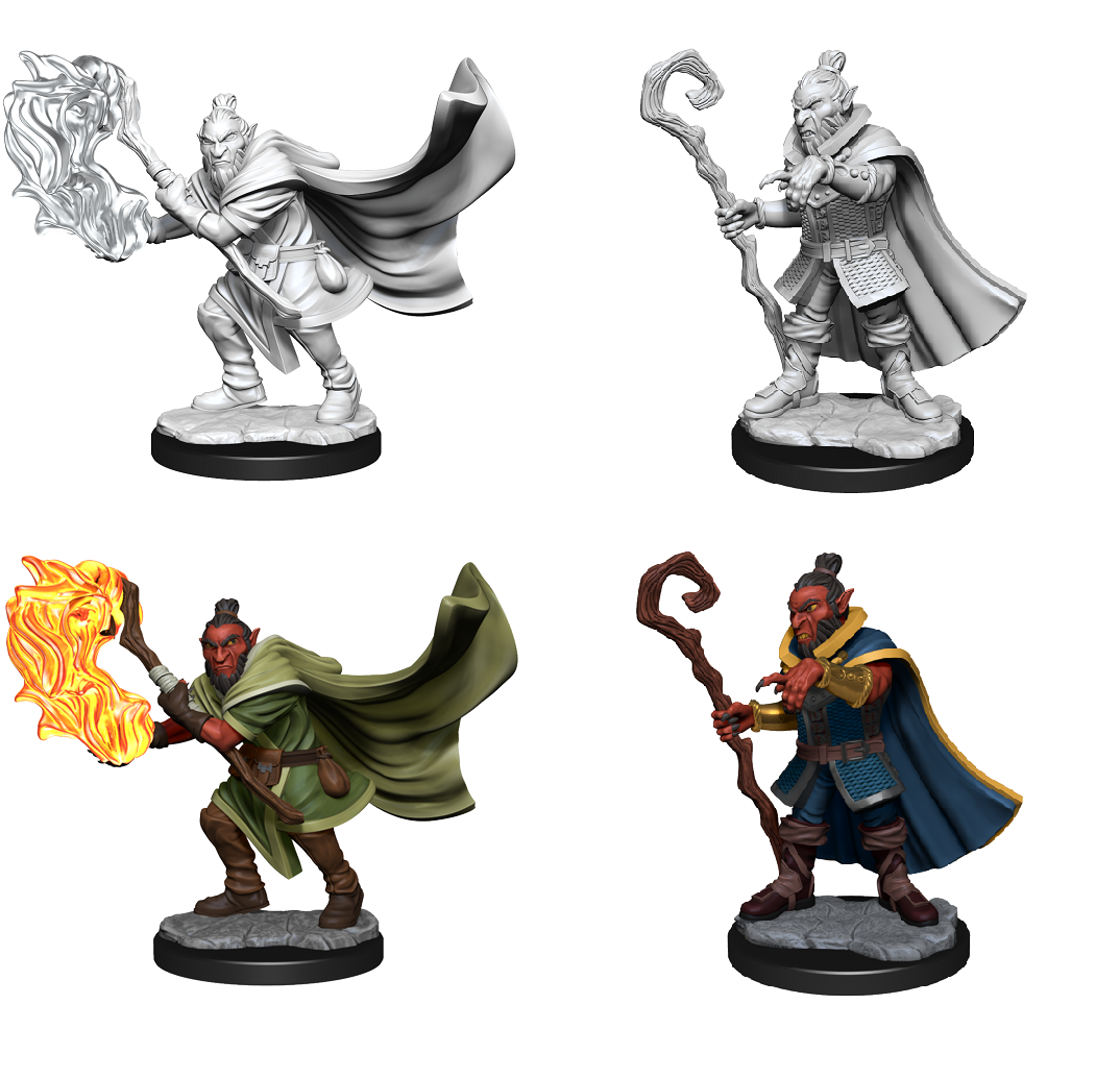 Critical Role Unpainted Minis: HOBGOBLIN WIZARD/DRUID MALE 