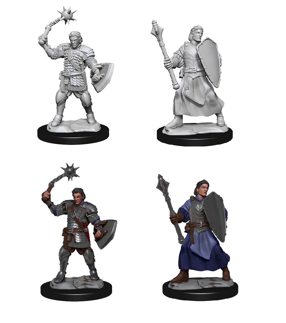 Critical Role Unpainted Minis: Human Clovis Concord Cleric 