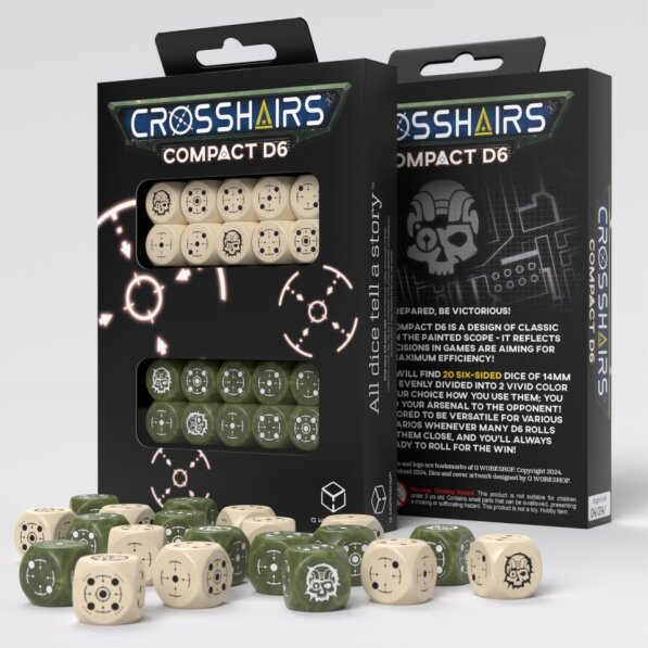 Crosshairs Compact D6: Beige and Olive (20) 