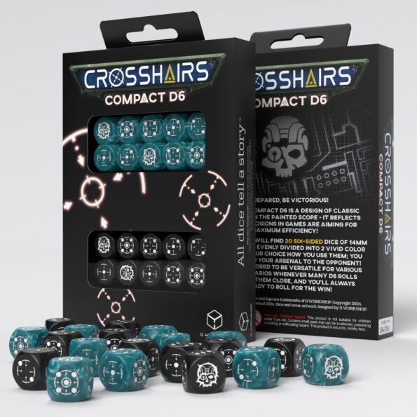 Crosshairs Compact D6: Stormy and Black (20) 