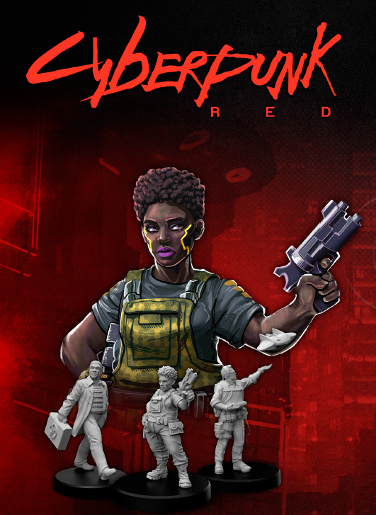 Cyberpunk Red Miniatures: Edgerunners Set G (Exec 2/Tech/Media) 