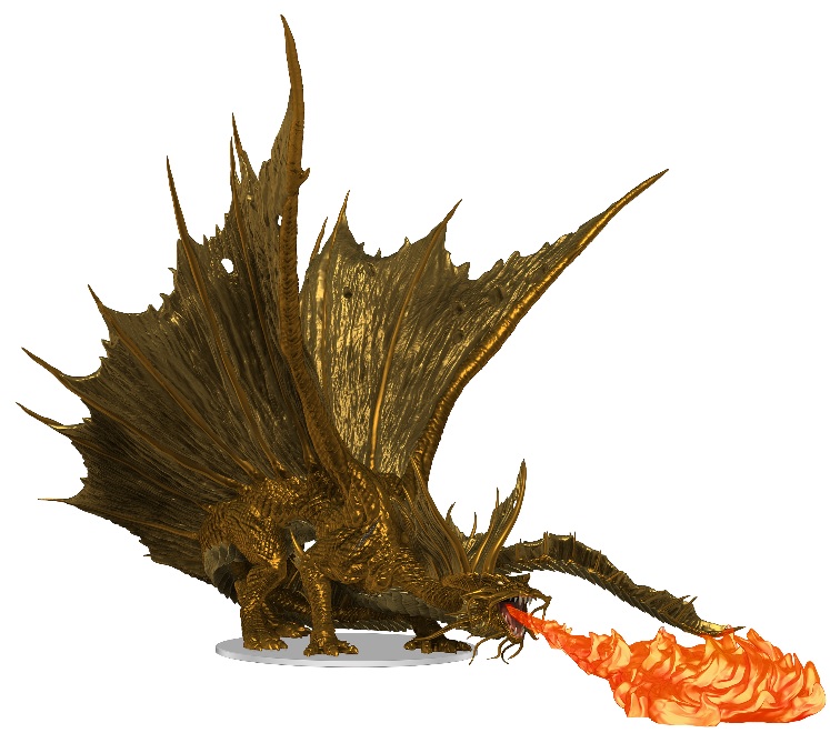 D&D Icons of the Realms: Adult Gold Dragon  