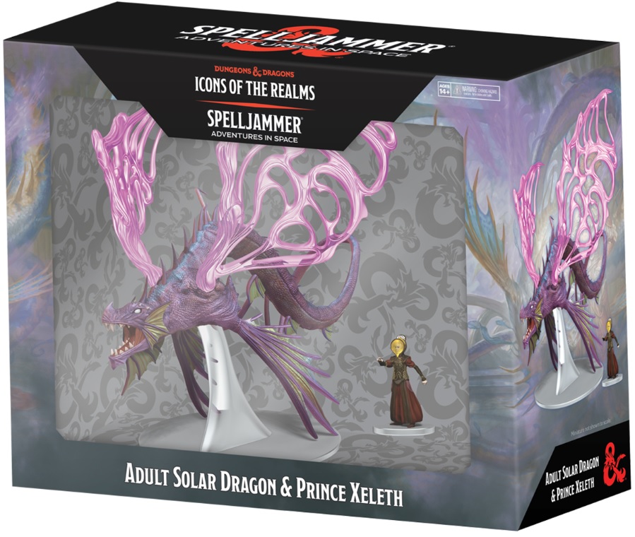 D&D Icons of the Realms: Spelljammer Adventures in Space: Adult Solar Dragon & Prince Xeleth 