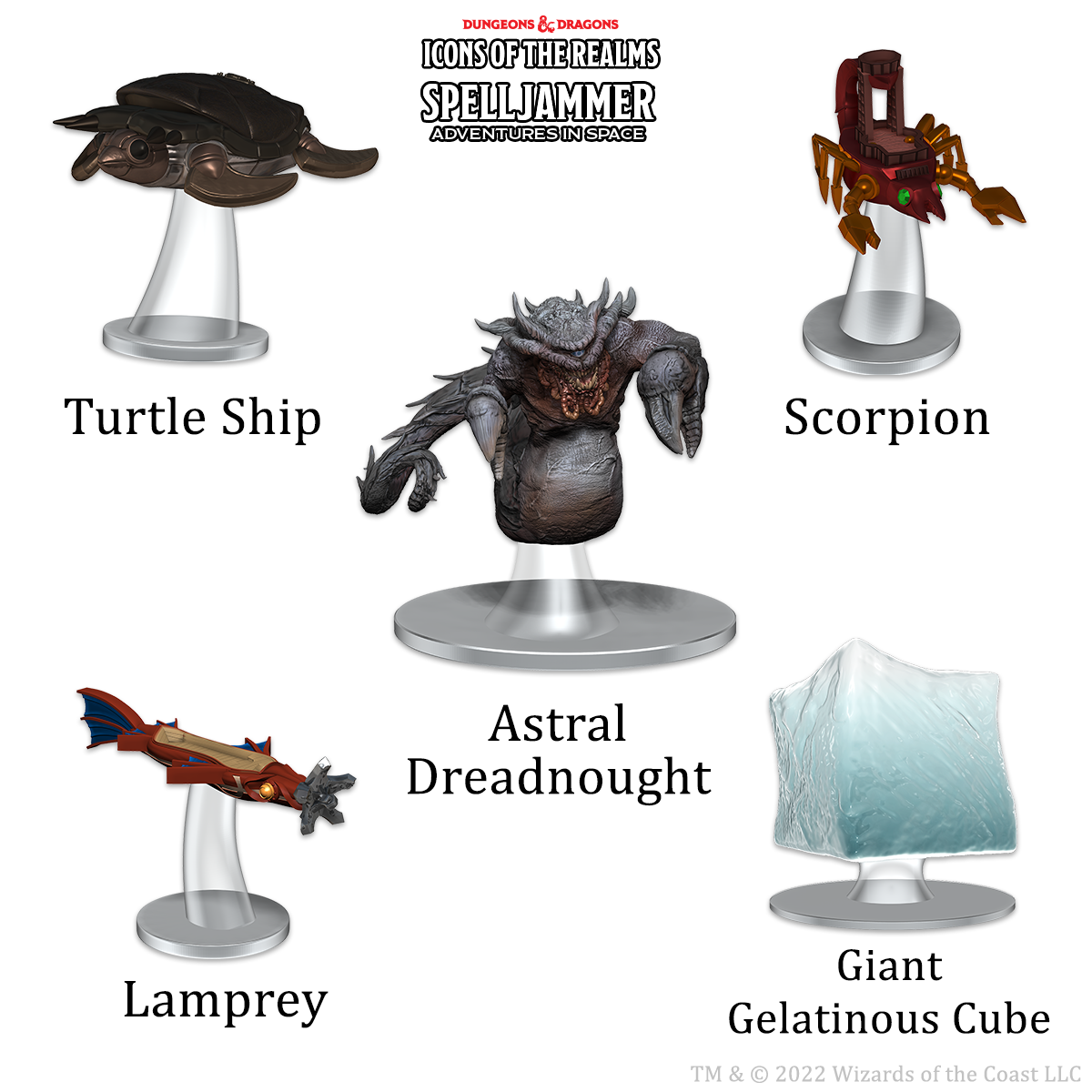 D&D Icons of the Realms: Spelljammer Adventures in Space: Attacks From Deep Space Ship Scale 