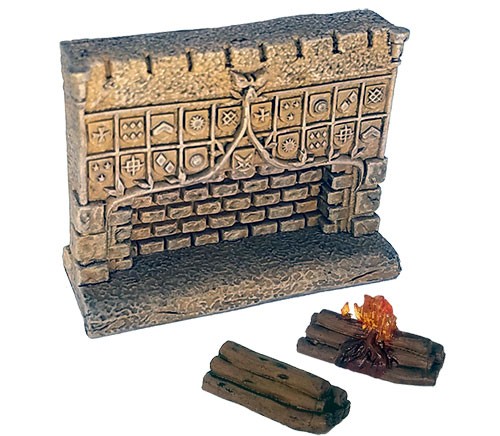 Pathfinder Battles: Maze of Death- Fireplace With Logs 
