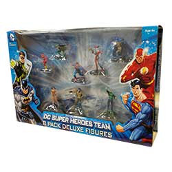 DC Comics 4" PVC Figure: DC Super Heroes Team Deluxe 8 Pack 