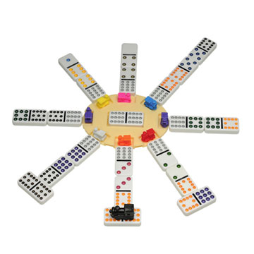 DOMINOES DOUBLE 12 MEXICAN TRAIN 