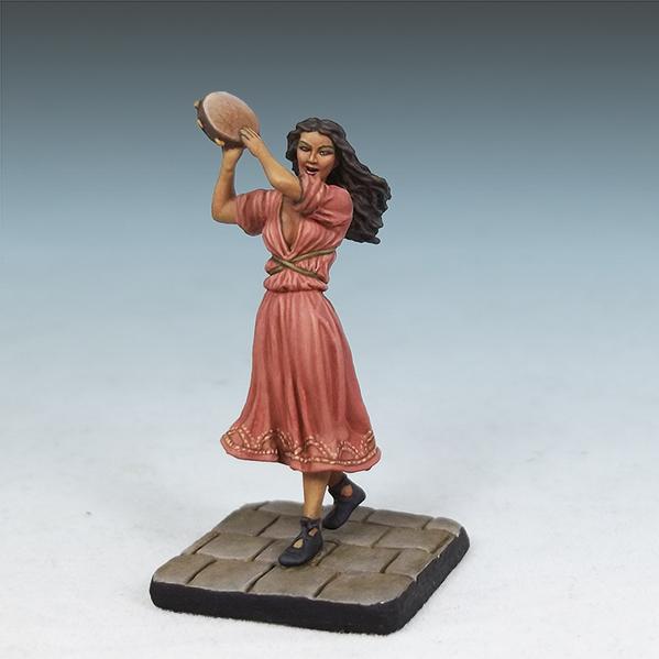 Dark Sword Miniatures: A Game of Thrones: Female Minstrel with Tambourine 