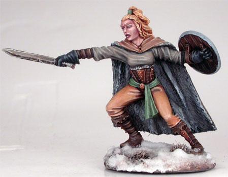 Dark Sword Miniatures: A Game of Thrones: Wildling Spearwife with Short Sword 